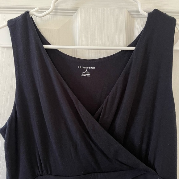 Lands' End Black Sleeveless Cross Dress - Picture 2 of 3